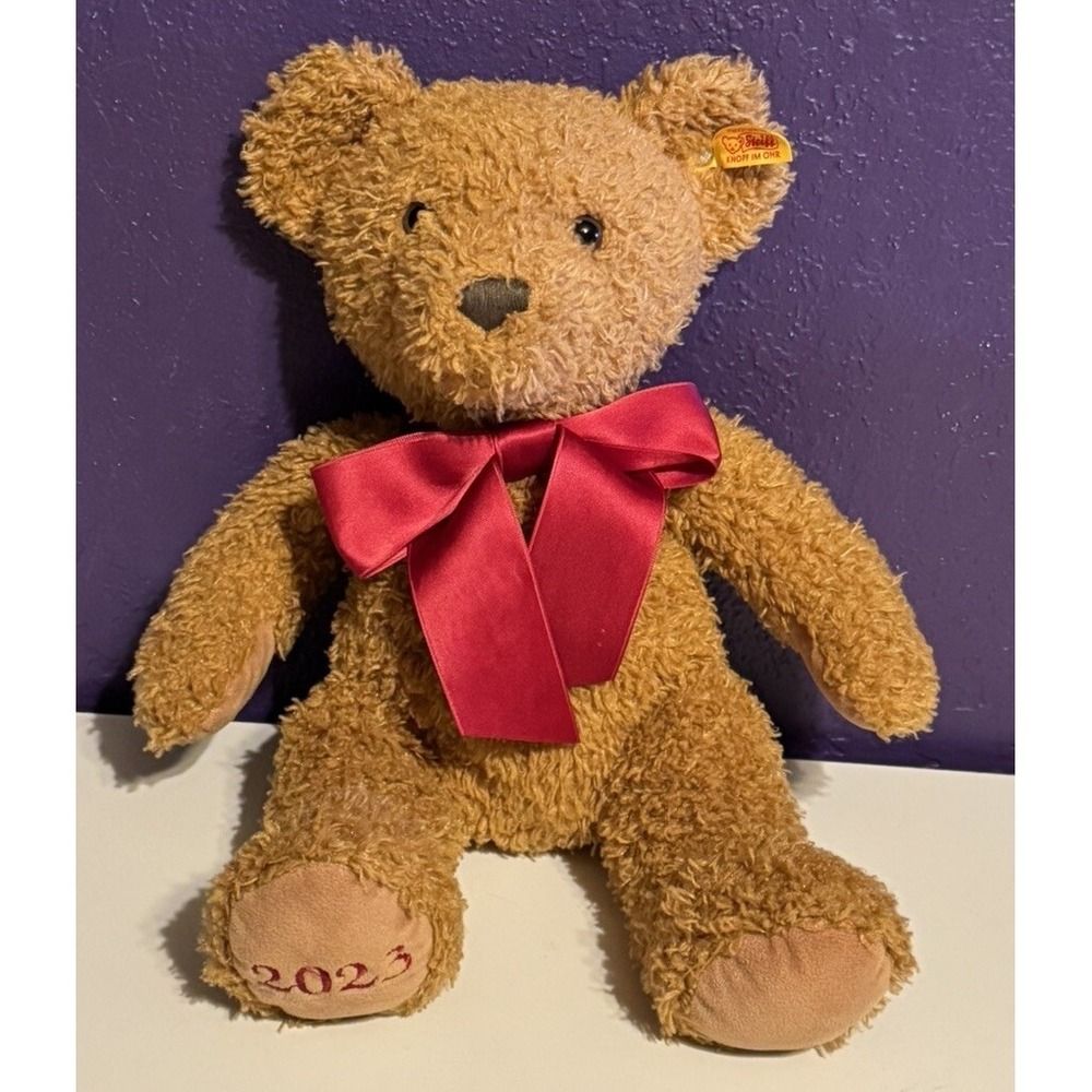 Steiff 2023 Cosy Year Bear 113901 Rare Hard To Find Excellent Condition
